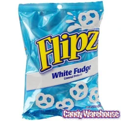 Flipz White Fudge Mini Pretzels: 7.5-Ounce Bag -Candy World Shop flipz white fudge mini pretzels 7 5 ounce bag candy warehouse 4
