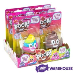 Flix Candy Wind-up Poop Emoji Candy Dispensers: 6-Piece Display -Candy World Shop flix candy wind up poop emoji candy dispensers 6 piece display candy warehouse 3
