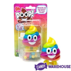 Flix Candy Wind-up Poop Emoji Candy Dispensers: 6-Piece Display -Candy World Shop flix candy wind up poop emoji candy dispensers 6 piece display candy warehouse 5