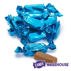 Foiled Caramel Candy - Blue: 180-Piece Bag -Candy World Shop foiled caramel candy blue 180 piece bag candy warehouse 4