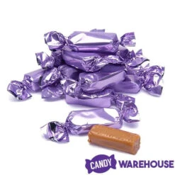 Foiled Caramel Candy - Lavender: 180-Piece Bag -Candy World Shop foiled caramel candy lavender 180 piece bag candy warehouse 3