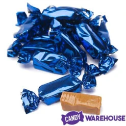 Foiled Caramel Candy - Navy Blue: 180-Piece Bag -Candy World Shop foiled caramel candy navy blue 180 piece bag candy warehouse 5