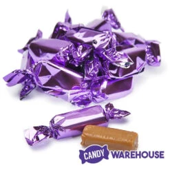 Foiled Caramel Candy - Purple: 180-Piece Bag -Candy World Shop foiled caramel candy purple 180 piece bag candy warehouse 5