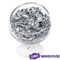 Foiled Caramel Candy - Silver: 180-Piece Bag -Candy World Shop foiled caramel candy silver 180 piece bag candy warehouse 4