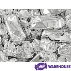 Foiled Caramel Candy - Silver: 180-Piece Bag -Candy World Shop foiled caramel candy silver 180 piece bag candy warehouse 5