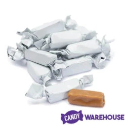 Foiled Caramel Candy - White: 180-Piece Bag -Candy World Shop foiled caramel candy white 180 piece bag candy warehouse 3