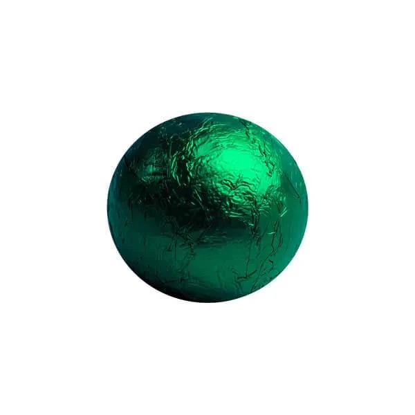 Foiled Milk Chocolate Balls - Green: 2LB Bag 5 Foiled Milk Chocolate Balls - Green: 2LB Bag - Image 3
