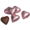 Foiled Milk Chocolate Hearts - Light Pink: 2LB Bag -Candy World Shop foiled milk chocolate hearts light pink 2lb bag candy warehouse 1