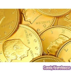 Fort Knox Gold Foiled Milk Chocolate 5-Inch Medallions: 12-Piece Box 10 Fort Knox Gold Foiled Milk Chocolate 5-Inch Medallions: 12-Piece Box -Candy World Shop fort knox gold foiled milk chocolate 5 inch medallions 12 piece box candy warehouse 3