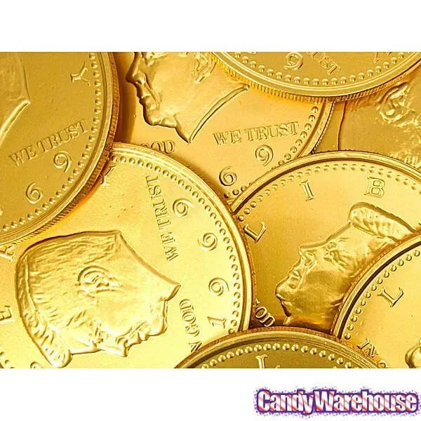 Fort Knox Gold Foiled Milk Chocolate 5-Inch Medallions: 12-Piece Box 5 Fort Knox Gold Foiled Milk Chocolate 5-Inch Medallions: 12-Piece Box - Image 3