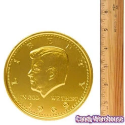 Fort Knox Gold Foiled Milk Chocolate 5-Inch Medallions: 12-Piece Box 11 Fort Knox Gold Foiled Milk Chocolate 5-Inch Medallions: 12-Piece Box -Candy World Shop fort knox gold foiled milk chocolate 5 inch medallions 12 piece box candy warehouse 4