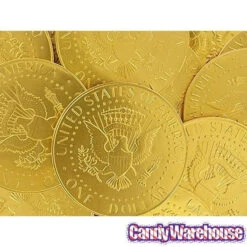 Fort Knox Gold Foiled Milk Chocolate US Dollar Medallions: 30-Piece Box -Candy World Shop fort knox gold foiled milk chocolate us dollar medallions 30 piece box candy warehouse 8
