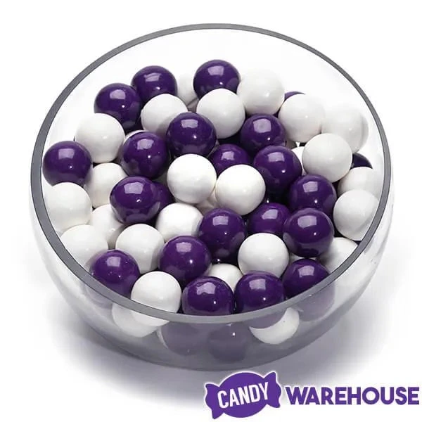 Gumballs Color Combo - Purple And White: 4LB Box 4 Gumballs Color Combo - Purple And White: 4LB Box - Image 2