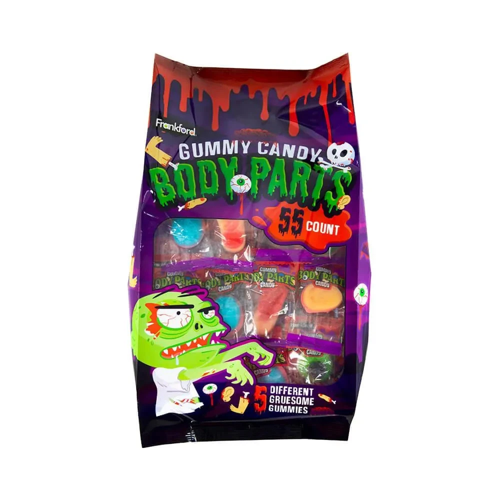 Gummy Body Parts Candy: 55-Piece Bag 4 Gummy Body Parts Candy: 55-Piece Bag - Image 2