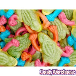 Gummy Filled Tropical Frogs: 1KG Bag -Candy World Shop gummy filled tropical frogs 1kg bag candy warehouse 4