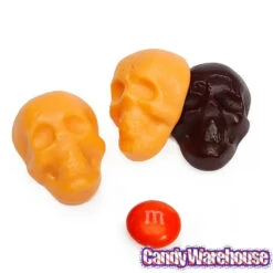 Gummy Skulls - Black And Orange: 5LB Bag -Candy World Shop gummy skulls black and orange 5lb bag candy warehouse 3