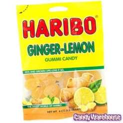 Haribo Ginger-Lemon Gummy Candy: 3LB Box -Candy World Shop haribo ginger lemon gummy candy 3lb box candy warehouse 4