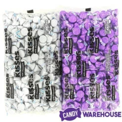 Hershey's Kisses Color Combo - Purple And White: 800-Piece Box -Candy World Shop hershey s kisses color combo purple and white 800 piece box candy warehouse 3