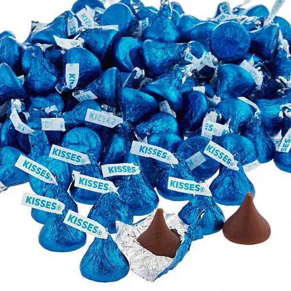 Hershey's Kisses Dark Blue Foiled Milk Chocolate Candy: 400-Piece Bag 9 Hershey's Kisses Dark Blue Foiled Milk Chocolate Candy: 400-Piece Bag - Image 7