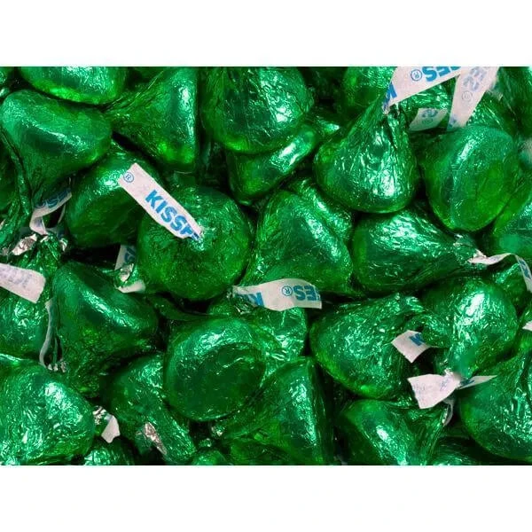 Hershey's Kisses Dark Green Foiled Milk Chocolate Candy: 400-Piece Bag 3 Hershey's Kisses Dark Green Foiled Milk Chocolate Candy: 400-Piece Bag