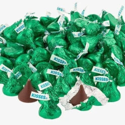 Hershey's Kisses Dark Green Foiled Milk Chocolate Candy: 400-Piece Bag 12 Hershey's Kisses Dark Green Foiled Milk Chocolate Candy: 400-Piece Bag -Candy World Shop hershey s kisses dark green foiled milk chocolate candy 400 piece bag candy warehouse 4