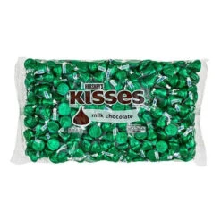 Hershey's Kisses Dark Green Foiled Milk Chocolate Candy: 400-Piece Bag 13 Hershey's Kisses Dark Green Foiled Milk Chocolate Candy: 400-Piece Bag -Candy World Shop hershey s kisses dark green foiled milk chocolate candy 400 piece bag candy warehouse 5