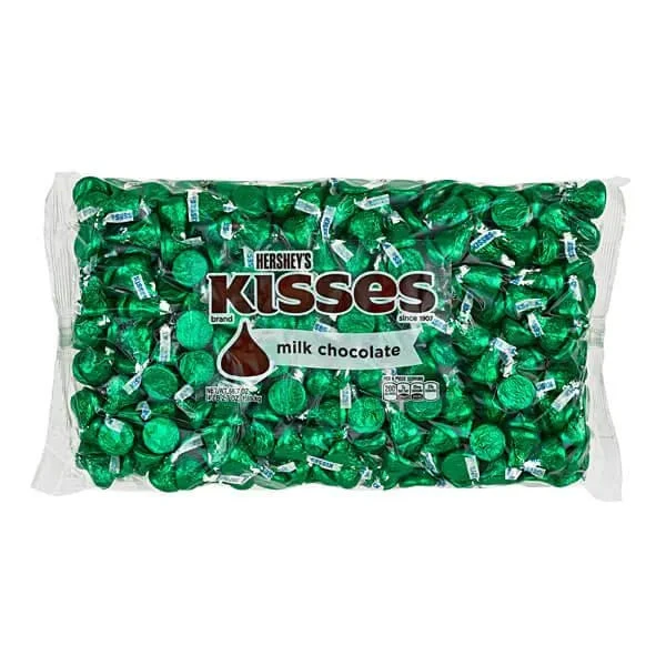 Hershey's Kisses Dark Green Foiled Milk Chocolate Candy: 400-Piece Bag 7 Hershey's Kisses Dark Green Foiled Milk Chocolate Candy: 400-Piece Bag - Image 5