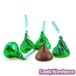 Hershey's Kisses Dark Green Foiled Milk Chocolate Candy: 400-Piece Bag 15 Hershey's Kisses Dark Green Foiled Milk Chocolate Candy: 400-Piece Bag -Candy World Shop hershey s kisses dark green foiled milk chocolate candy 400 piece bag candy warehouse 7