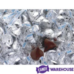 Hershey's Kisses Silver Foiled Milk Chocolate Candy: 56-Ounce Bag -Candy World Shop hershey s kisses silver foiled milk chocolate candy 56 ounce bag candy warehouse 5