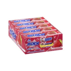 Hi-Chew Fruit Chews 10-Piece Candy Packs - Strawberry: 15-Piece Box -Candy World Shop hi chew fruit chews 10 piece candy packs strawberry 15 piece box candy warehouse 3