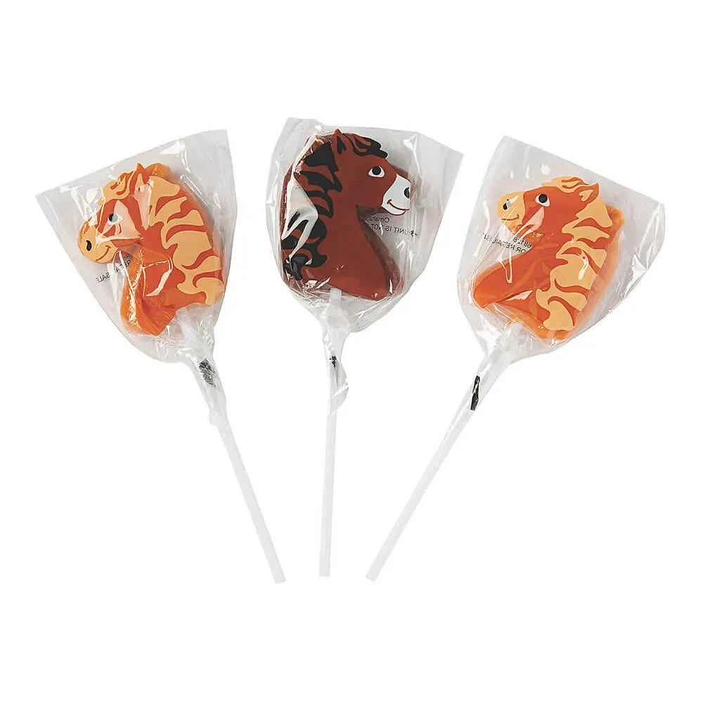 Horse Shaped Lollipops: 12-Piece Box 3 Horse Shaped Lollipops: 12-Piece Box