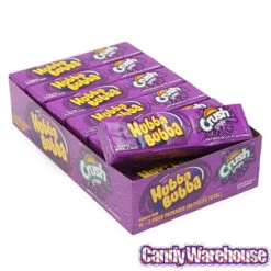 Hubba Bubba Bubble Gum Packs - Grape Crush: 18-Piece Box -Candy World Shop hubba bubba bubble gum packs grape crush 18 piece box candy warehouse 2 aecb51fe f286 4f07 bbcf 203f624ee15f