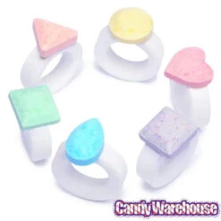 Jazzy Jewels Candy Rings: 30-Piece Bag -Candy World Shop jazzy jewels candy rings 30 piece bag candy warehouse 9