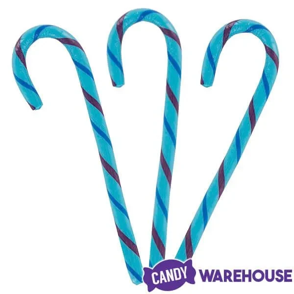 Jelly Belly Candy Canes - Blueberry: 80-Piece Bucket 4 Jelly Belly Candy Canes - Blueberry: 80-Piece Bucket - Image 2
