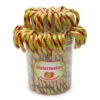 Jelly Belly Candy Canes - Watermelon: 80-Piece Bucket -Candy World Shop jelly belly candy canes watermelon 80 piece bucket candy warehouse 1