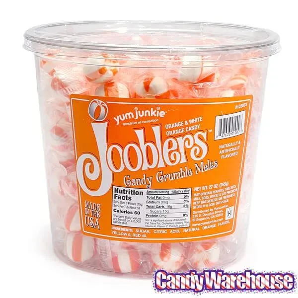 Jooblers Candy Crumble Melts - Orange: 160-Piece Tub 4 Jooblers Candy Crumble Melts - Orange: 160-Piece Tub - Image 2