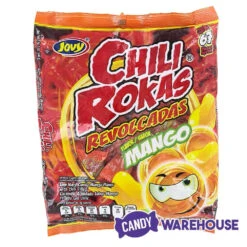 Jovy Chili Rokas Revolcadas Hard Candy - Mango: 65-Piece Bag -Candy World Shop jovy chili rokas revolcadas hard candy mango 65 piece bag candy warehouse 4