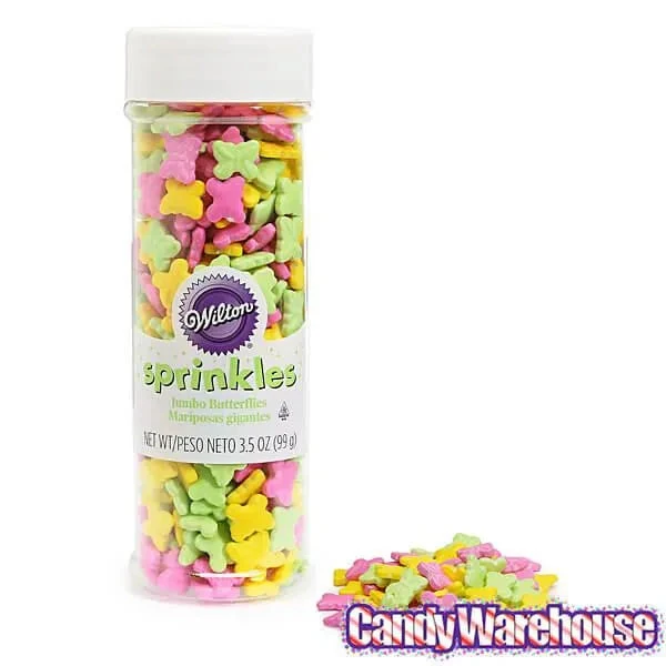 Wilton Jumbo Butterfly Sprinkles: 3.5-Ounce Bottle 5 Wilton Jumbo Butterfly Sprinkles: 3.5-Ounce Bottle - Image 3