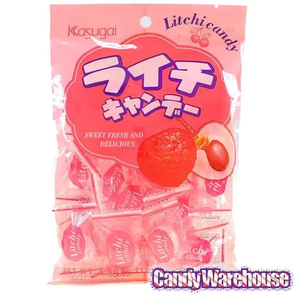 Kasugai Lychee Hard Candy: 24-Piece Bag 4 Kasugai Lychee Hard Candy: 24-Piece Bag - Image 2