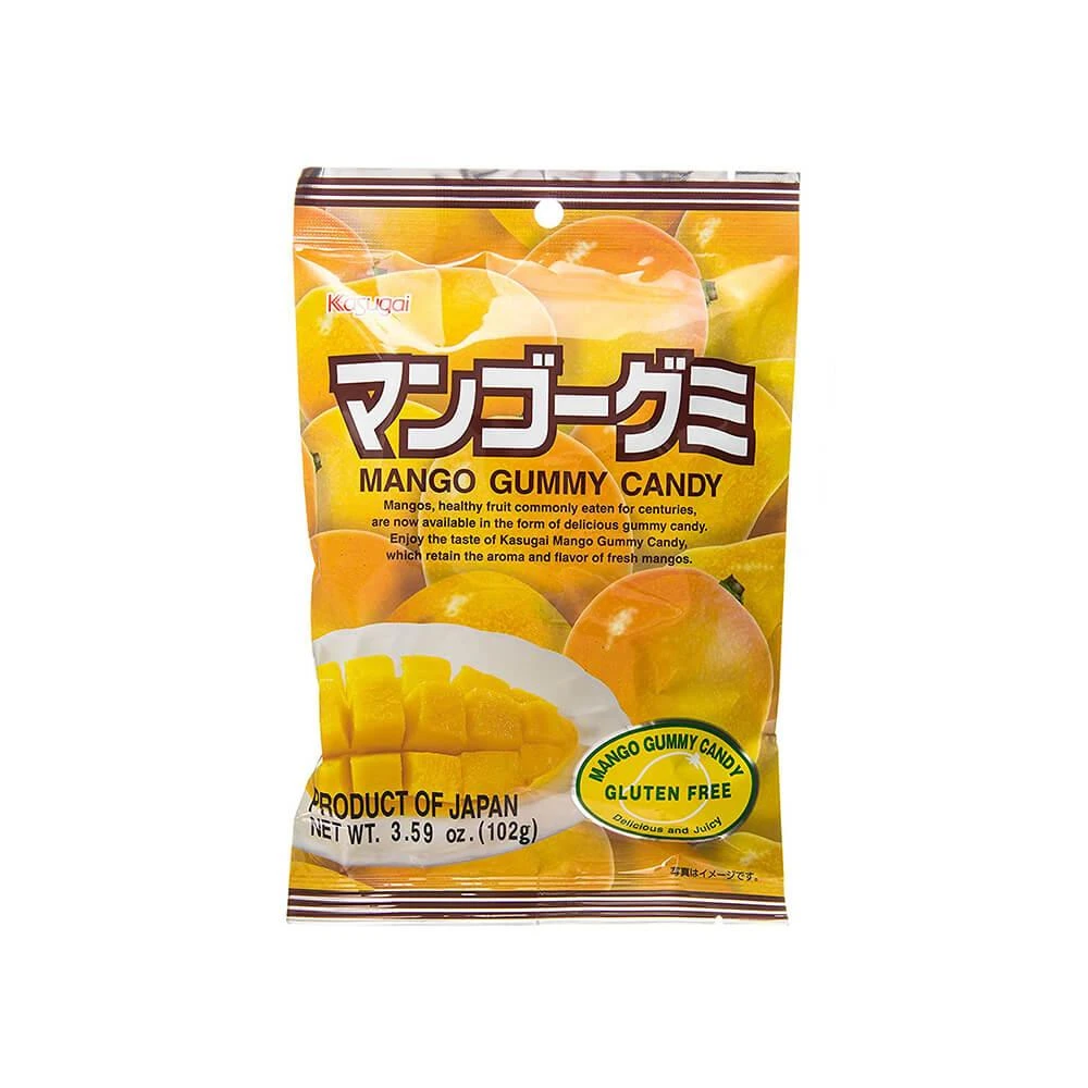 Kasugai Mango Gummy Candy: 20-Piece Bag 3 Kasugai Mango Gummy Candy: 20-Piece Bag