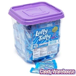Laffy Taffy Candy - Blue Raspberry: 145-Piece Tub 7 Laffy Taffy Candy - Blue Raspberry: 145-Piece Tub -Candy World Shop laffy taffy candy blue raspberry 145 piece tub candy warehouse 3
