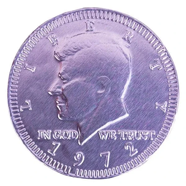 Lavender Foiled Milk Chocolate Coins: 1LB Bag 3 Lavender Foiled Milk Chocolate Coins: 1LB Bag