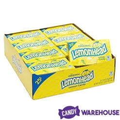 Lemonhead Candy Mini Packs: 24-Piece Box -Candy World Shop lemonhead candy mini packs 24 piece box candy warehouse 7