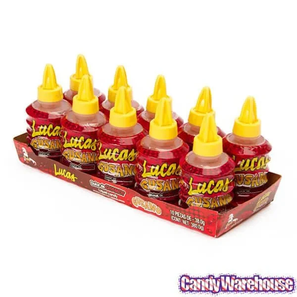 Lucas Gusano Candy - Chamoy: 10-Piece Pack 4 Lucas Gusano Candy - Chamoy: 10-Piece Pack - Image 2