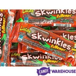 Lucas Skwinkles Rellenos Chili Candy Packs: 12-Piece Box -Candy World Shop lucas skwinkles rellenos chili candy packs 12 piece box candy warehouse 3