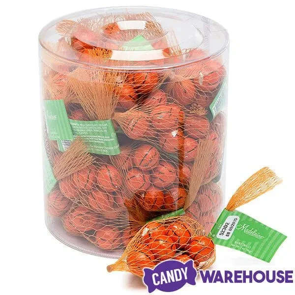 Madelaine Foiled Milk Chocolate Sports Balls 2-Ounce Mesh Bags - Basketball: 24-Piece Tub 6 Madelaine Foiled Milk Chocolate Sports Balls 2-Ounce Mesh Bags - Basketball: 24-Piece Tub - Image 4