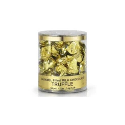 Madelaine Gold Foiled Caramel Filled Chocolate Truffles: 30-Piece Tub -Candy World Shop madelaine gold foiled caramel filled chocolate truffles 30 piece tub candy warehouse 4