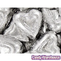 Madelaine Silver Foiled Milk Chocolate Hearts: 5LB Bag -Candy World Shop madelaine silver foiled milk chocolate hearts 5lb bag candy warehouse 3 6c7ee415 a8dd 492d 848f 3ba6c6ff861c