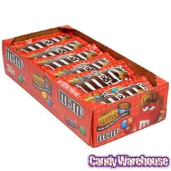 M&M's Candy Packs - Peanut Butter: 24-Piece Box -Candy World Shop mandm s candy packs peanut butter 24 piece box candy warehouse 3
