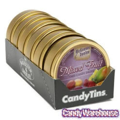 McKeever & Danlee Bon Bons Candy Tins - Mixed Fruit: 6-Piece Box -Candy World Shop mckeever and danlee bon bons candy tins mixed fruit 6 piece box candy warehouse 3